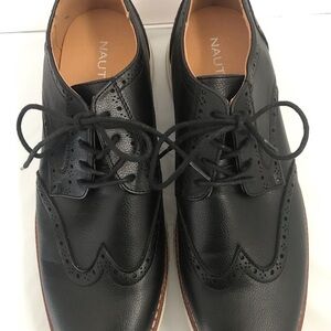Nautical Oxford Business Black Mens Shoes